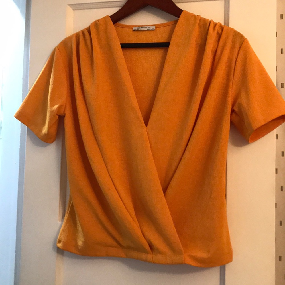 ZARA Faux wrap top